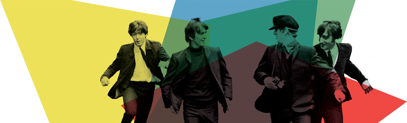 Emirates British Film Festival key art featuring The Beatles